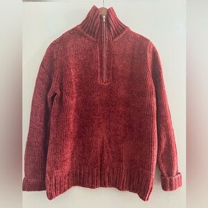 Draper's & Damon's Rust Chenille Sweater Size S